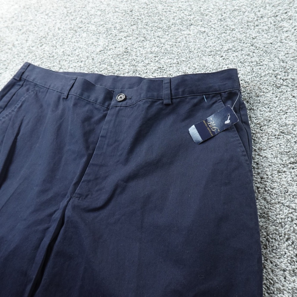 NEW Brooks Brothers Pants Mens 38X30 Blue 346 Chino Trouser Flat Front Preppy